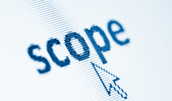 Defining the scope of a project